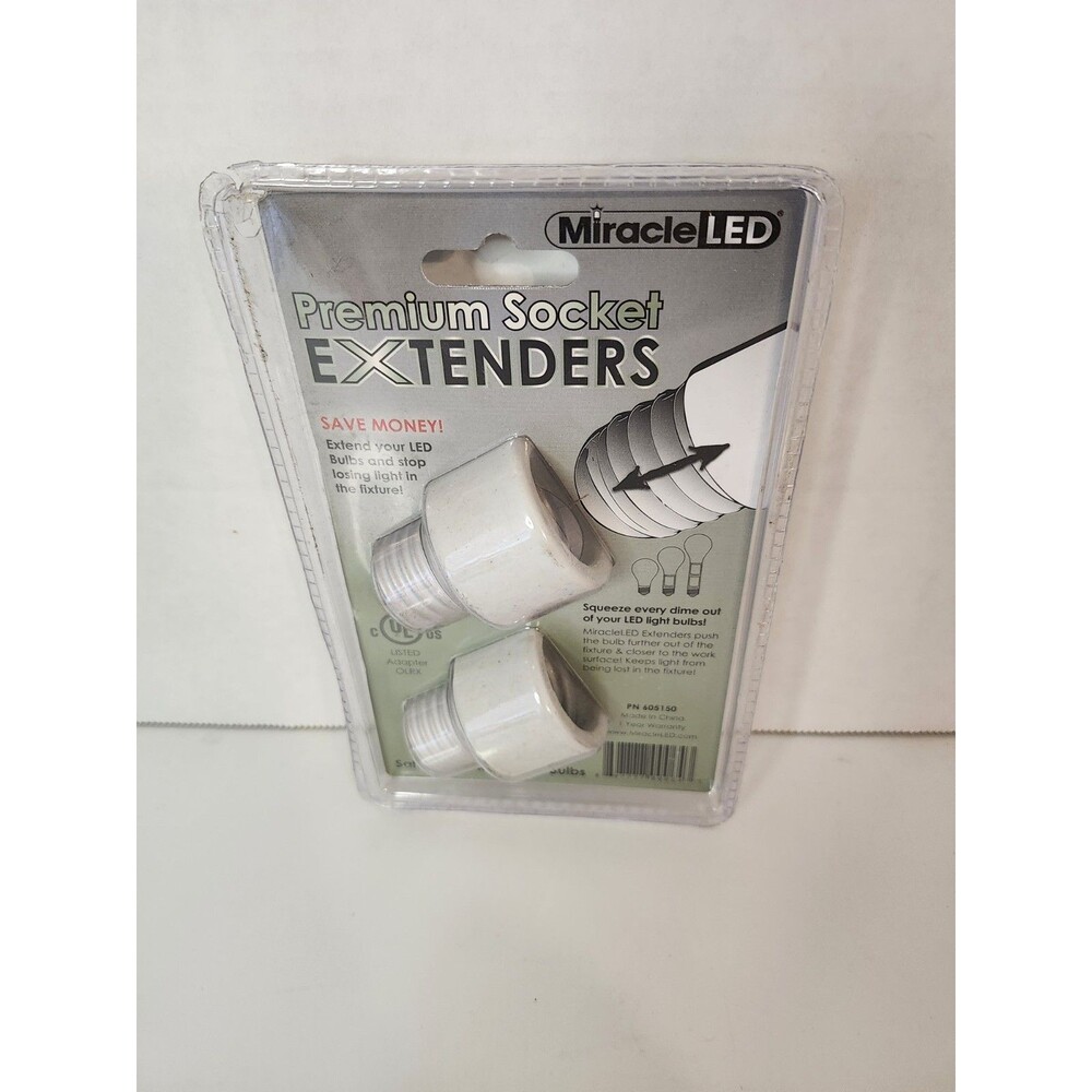 MiracleLED Premium Socket Extenders LED Bulb (2 Pack) - Picture 2 of 3